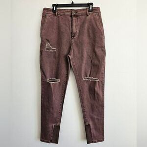 Zanerobe Mens Mauve Brown Jeans Size 36